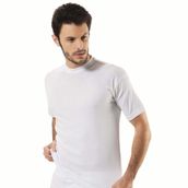 Yaren Tuhafiye E602 6'lı Beyaz Paket Hmd Kısakol Erkek Sıfır Yaka Penye Fanila Atlet