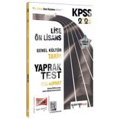 Yargı Yayınları 2026 KPSS Lise Ön Lisans Genel Kültür Tarih Çek Kopart Yaprak Test