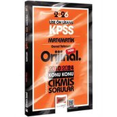 Yargı Yayınları 2026 KPSS Lise Önlisans Matematik Orijinal 2010-2024 Konu Konu Çıkmış Sorular