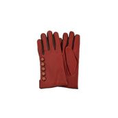 Yargıcı Deri Düğme Detaylı Eldiven, S/M, 24KKED2000, BORDO, kadın