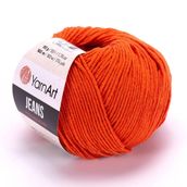 YarnArt Jeans 50gr Pamuk Cotton Amigurumi El Örgü İpi İpliği Yünü 85 Koyu Turuncu