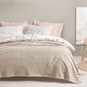 Yataş Bedding Holly Wellsoft Ekru Tek Kişilik Battaniye