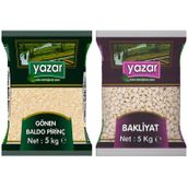 Yazar 5 kg Gönen Baldo Pirinç + 5 kg Çumra Fasulye