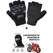 Yazlık Motosiklet Eldiveni Tam Korumalı Yasaya Uygun Etiketli Kısa Eldiven