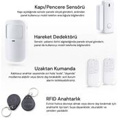 Yeco Sas-10 Akıllı Alarm Güvenlik Sistemi - Wifi & 4g Gsm Bağlantısı, Hareket Sensörü ve Mobil Uyumlu