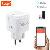 YECO Yeco Sp-16 Akıllı Priz, Wi-fi Uyumlu, Telefonla Kontrol, 16a Akım Koruma, Enerji İzleme Beyaz