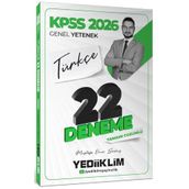 Yediiklim Yayınları 2026 KPSS Genel Yetenek Türkçe Tamamı Çözümlü 22 Deneme Sınavı