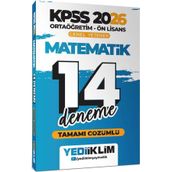 Yediiklim Yayınları 2026 KPSS Ortaöğretim Ön Lisans Genel Yetenek Matematik Tamamı Çözümlü 14 Deneme