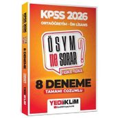 Yediiklim Yayınları 2026 KPSS ÖSYM Ne Sorar Ortaöğretim Ön Lisans Tamamı Çözümlü Fasikül 8 Deneme