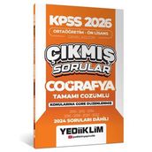 Yediiklim Yayınları KPSS 2026 Ortaöğretim Önlisans Coğrafya Konularına Göre Çıkmış Sorular
