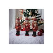 Yenigeldi 3 Adet Fındıkkıran Asker (7 Cm) Nutcracker Çam Ağacı Süsü Yılbaşı Doğum Günü Parti Süslemeleri