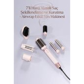 Yenilig 7in1 Hava Üflemeli Saç Şekillendirici ve Kurutma Seti - Airwrap Etkili Profesyonel Fön Makinesi Çok Renkli