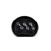 yfhobi 10 Adet (5 Çift) - Gözlük Lastiği, Gözlük Bağlantısı, Gözlük Ipi Bağlantısı. 20 Mm. Şeffaf + Nikel