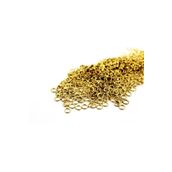 yfhobi 100 Adet - 6 Mm Montaj Halkası, Takı Halkası, Metal Bağlantı Halkası, Sarı Kaplama