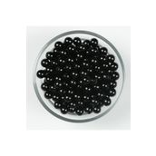 yfhobi 25 Gram - 8 Mm Siyah Renk Inci Boncuk, Plastik Inci Boncuk, (83-86 Adet Arası)