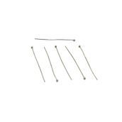 yfhobi 30 Adet - 40 mm Nikel Kaplama Top Başlı Düz Takı Çivisi, Bijuteri Top Başlı Iğne (Tel: 0.50mm)
