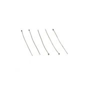 yfhobi 30 Adet - 50 mm Nikel Kaplama Top Başlı Düz Takı Çivisi, Bijuteri Top Başlı Iğne (Tel: 0.50mm)