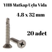 Yhb 4,8x32 mm 20'li Paket Matkap Uçlu Vida