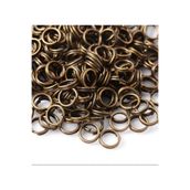 yiğit aksesuar 8 mm Bakır Renk 100 Adet Metal Takı Halkası Bağlantı Halkası Montaj Halkası