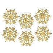 Yılbaşı Ağaç Süsü Gold Kar Tanesi 6’lı