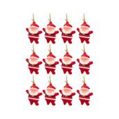 Yılbaşı Çam Ağacı Süsü Noel Baba 12'li