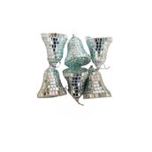 YILBAŞI SÜSÜ AYNALI ÇAN 5CM X 7CM 6'LI