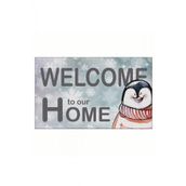 Yilbasi Welcome Penguen Tasarim Kapi Onu Ve Ev Ici Paspas 45X75 Cm