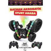 Yıldırım Oyuncak Uzaktan Kumandalı Full Fonksiyon 2.4 Şarjlı Buhar Atan Akrobat Araba -16 cm Buharlı Sprey Atan - Siyah
