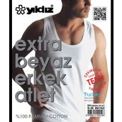 Yıldız 00 Süprem Beyaz Erkek Atlet