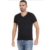Yıldız 151 Siyah 3'lü V Yaka Erkek T-Shirt