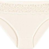 Yıldız 3788 Ekru 12 Adet Kadın Likralı Dantelli Bikini Külot