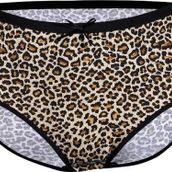 Yıldız 3816 12 Adet Kadın Likralı Leopar Desenli Yüksek Bel Külot