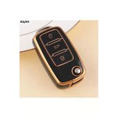 Yıldıztuning Seat Altea Anahtar Kılıfı Siyah-Gold