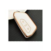 Yıldıztuning Seat Tarraco Anahtar Kılıfı Gold Beyaz Renk