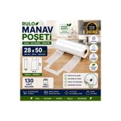 Yılmaz Ambalaj Rulo Poşet Orta Boy 130'lu Market Manav Poşeti Şeffaf Renk Meyve Sebze Poşeti Hışır