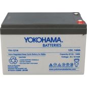 Yokohama YH-1214 12 Volt - 14 Amper Elektrikli Bisiklet Aküsü (150 x 95 x 98 Mm) (4887) - Çok Renkli
