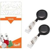 Yoyo Klipsli Ekonomik Yuvarlak Siyah 25'li Paket, Pratik ve Şık Tasarım - Seçenek 1 - Ahşap - Bej - Siyah