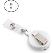 Yoyo Plastik 3532- YUVARLAK-32MM-KANCALI-KLIPSLI-BEYAZ 25 Li
