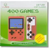 Yues Retro 400 Oyunlu 2 Kişilik Kırmızı Nostalji Oyun Konsolu