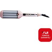 Yui DHS1868W Seramik Su Dalgası Wag Saç Maşası (Yui Türkiye Garantili) - Pembe