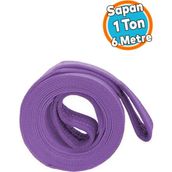 Yuk Kaldirma Tasima Indirme Halat Sapan Polyester Spanzet Lila Renk 1 Ton 6 Metre Saglam
