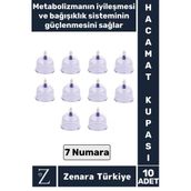 Yüksek Kaliteli Metabolizma Etkili Vakumlu Hacamat Kupası 7 Numara 10 Adet