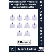 Yüksek Kaliteli Metabolizma Etkili Vakumlu Hacamat Kupası 7 Numara 100 Adet