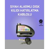Yüksek Sesli 110DB Çelik Disk Kilidi Su Geçirmez Midastech