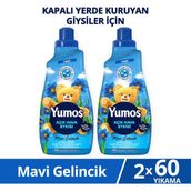 Yumoş Açık Hava Etkisi Konsantre Çamaşır Yumuşatıcısı Mavi Gelincik 1440 ml 60 Yıkama X2 - 1,44 lt