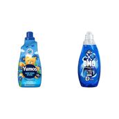 Yumoş Açık Hava Mavi Gelincik 1440ml + OMO Express Fresh Ultra Beyaz 1480ml Deterjan ve Yumuşatıcı Seti