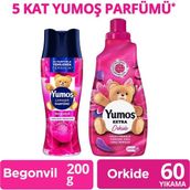 Yumoş Çamaşır Parfümü Begonvil 200G X1 + Yumoş Extra Konsantre Çamaşır Yumuşatıcı Orkide 1440 ml X1 - 1,44 lt