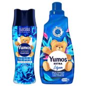 Yumoş Çamaşır Parfümü Mavi Şakayık 200 g + Yumoş Extra Çamaşır Yumuşatıcısı Lilyum 1440 ml