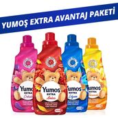 Yumoş Çamaşır Yumuşatıcısı x4 Lilyum 1440ml + Orkide 1440ml + Amber 1440ml + Hanımeli 1440 ml - 1,44 lt