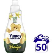 Yumoş Doğal Özler 1200 ml Vanilya Kokusuyla Çamaşır Yumuşatıcısı 50 Yıkama Hassas Ciltler İçin - 1,44 lt